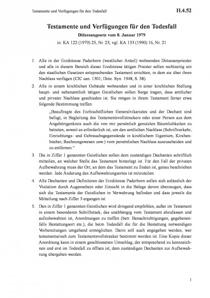 H.4.52 Testamente und Verfügungen für den Todesfall