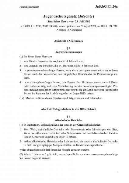 F.1.26a Jugendschutzgesetz