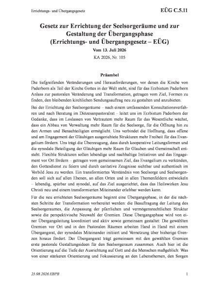 C.5.11 Errichtungs- und Übergangsgesetz