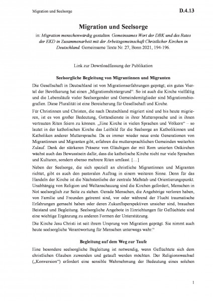 D.4.13 Migration und Seelsorge