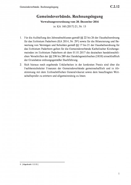 C.2.12 Gemeindeverbände. Rechnungslegung