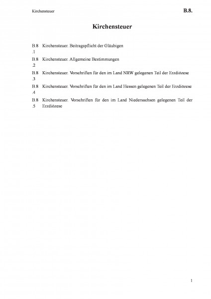 B.8. Kirchensteuer