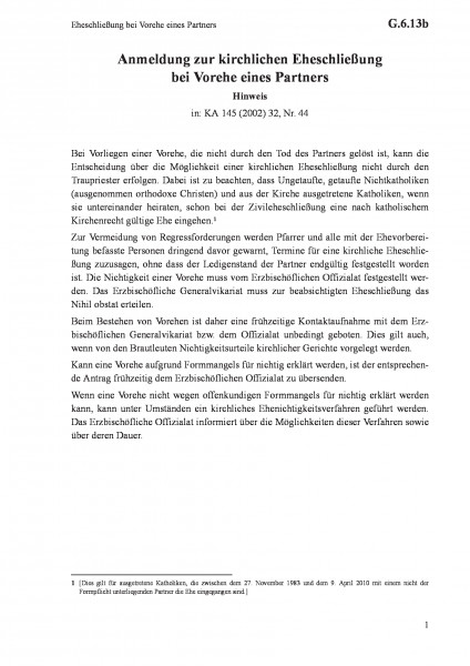 G.6.13b Eheschließung bei Vorehe eines Partners
