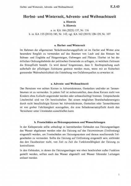 E.3.43 Herbst- und Winterzeit, Advents- und Weihnachtszeit