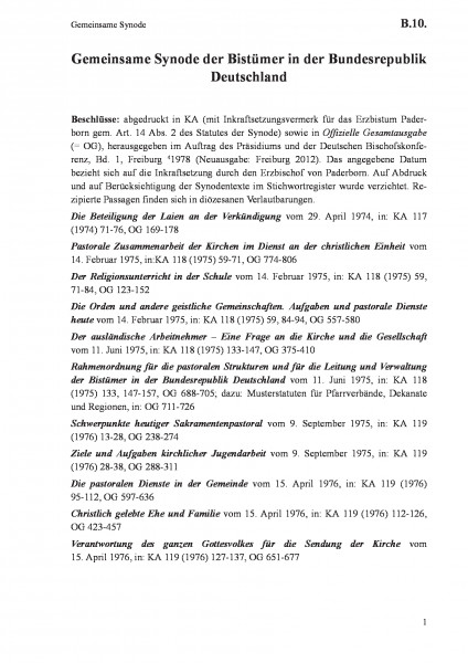 B.10. Gemeinsame Synode
