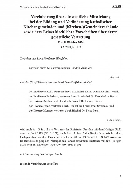 A.2.53 Vereinbarung über die staatliche Mitwirkung