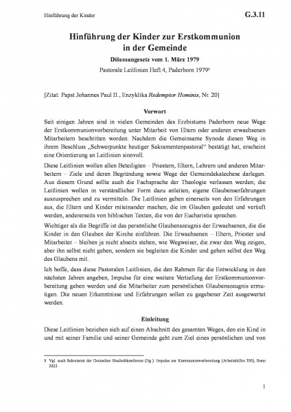 G.3.11 Hinführung der Kinder