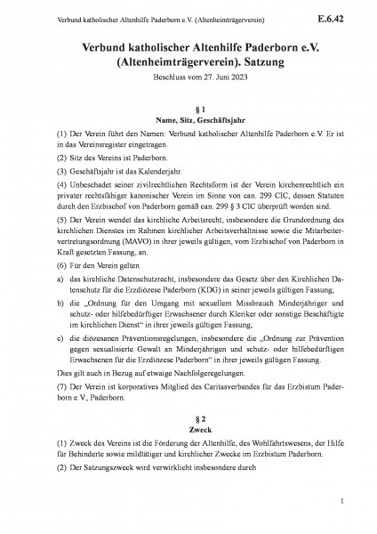 E.6.42 Verbund katholischer Altenhilfe Paderborn e.V. (Altenheimträgerverein)