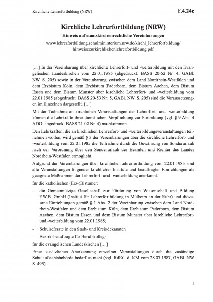F.4.24c Kirchliche Lehrerfortbildung (NRW)
