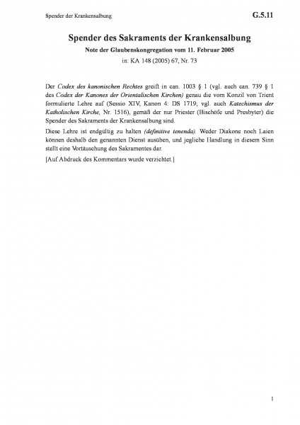 G.5.11 Spender der Krankensalbung